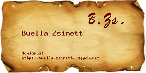 Buella Zsinett névjegykártya